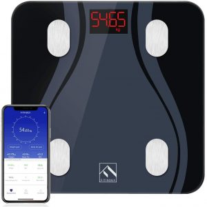 FITINDEX Smart Bluetooth Body Fat Scale with Upgraded App, High Precision Bathroom Scales Digital Weight and Body Fat Body Composition Monitor